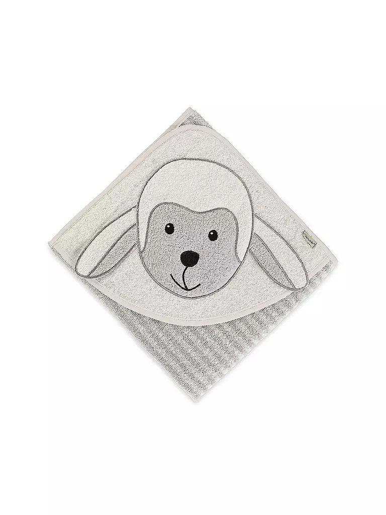 STERNTALER | Baby Kapuzenbadetuch STANLEY | weiss