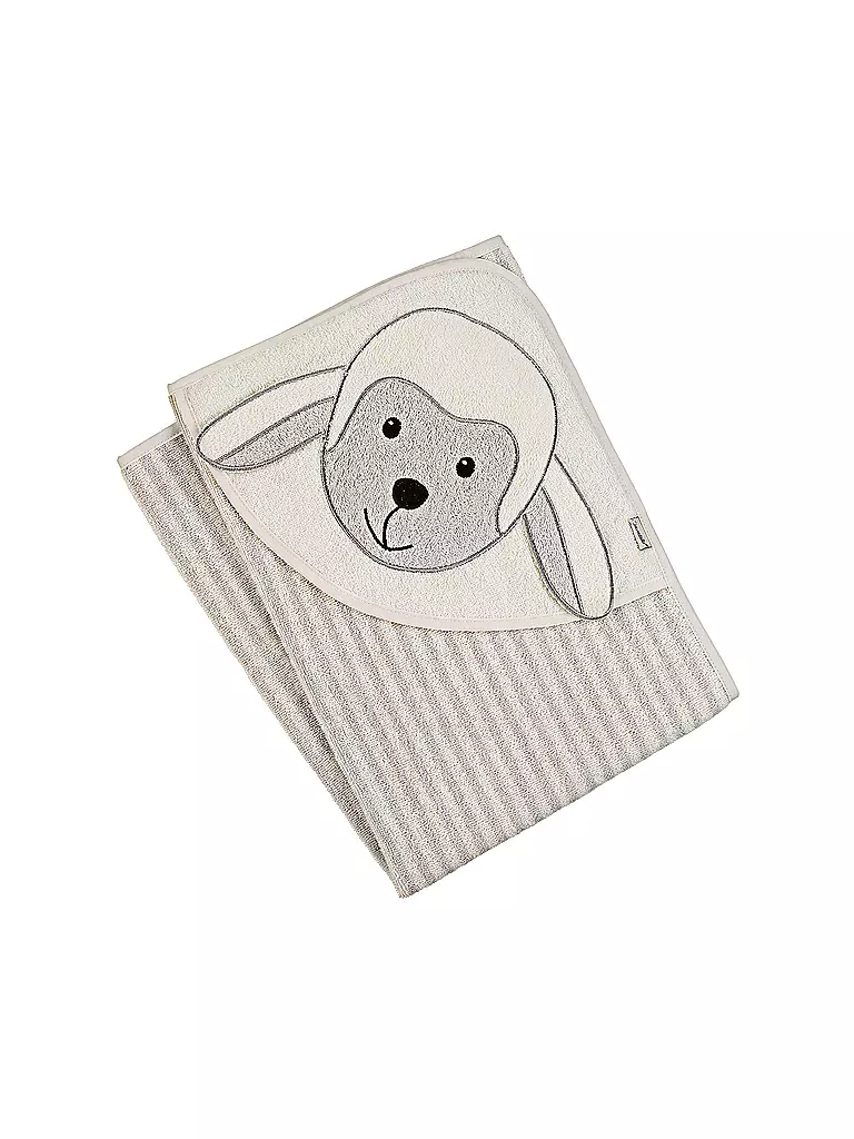 STERNTALER | Baby Kapuzenbadetuch STANLEY | weiss