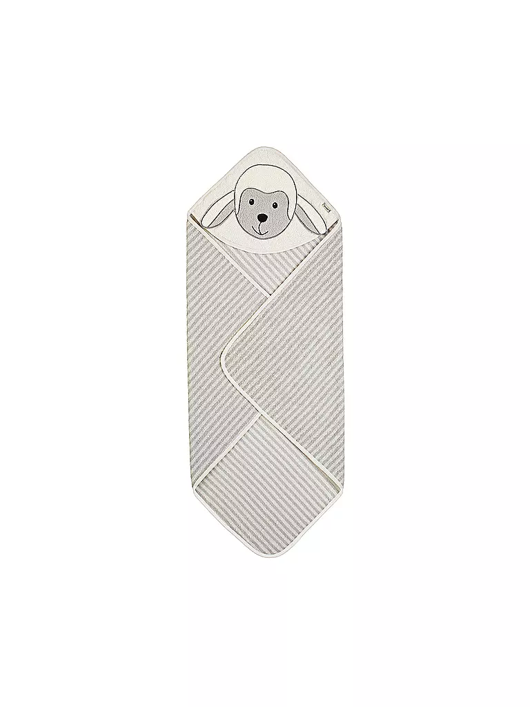 STERNTALER | Baby Kapuzenbadetuch STANLEY | weiss
