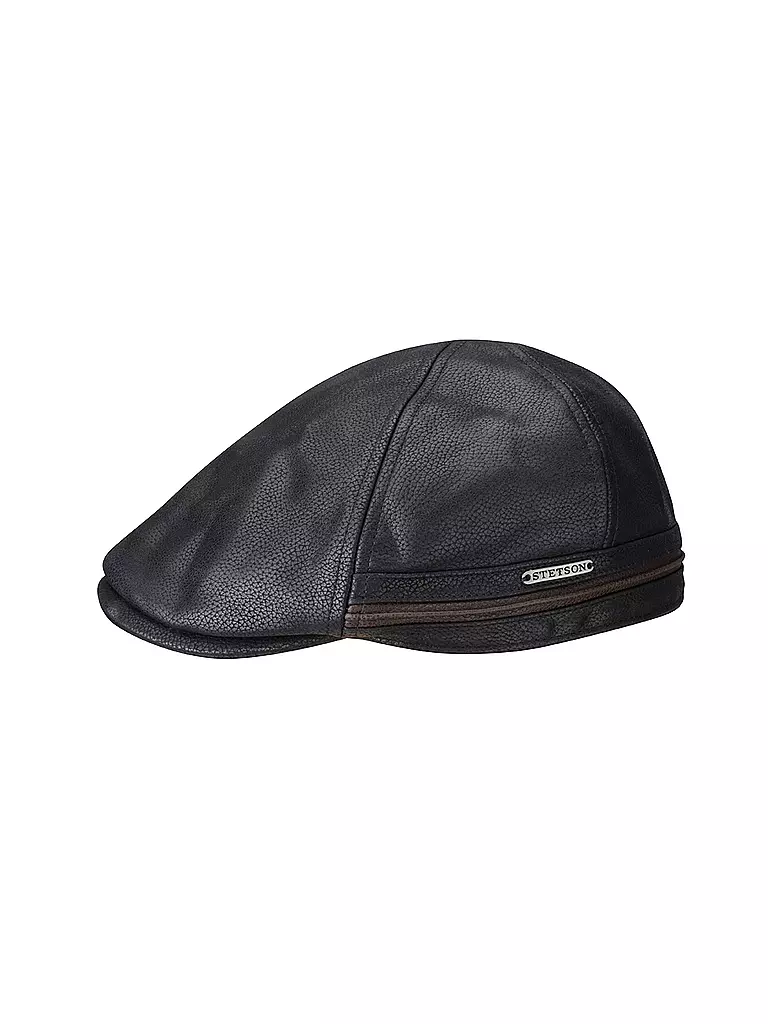 STETSON | Lederkappe "Redding" | schwarz