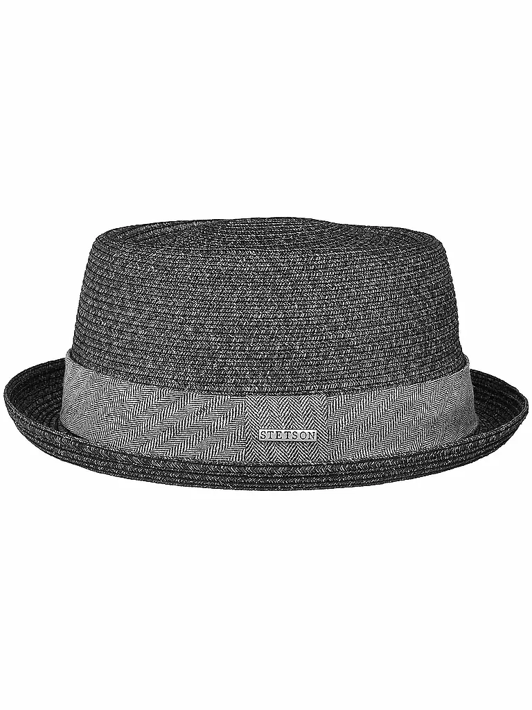 STETSON | Robstown Toyo Pork Pie Strohhut | schwarz