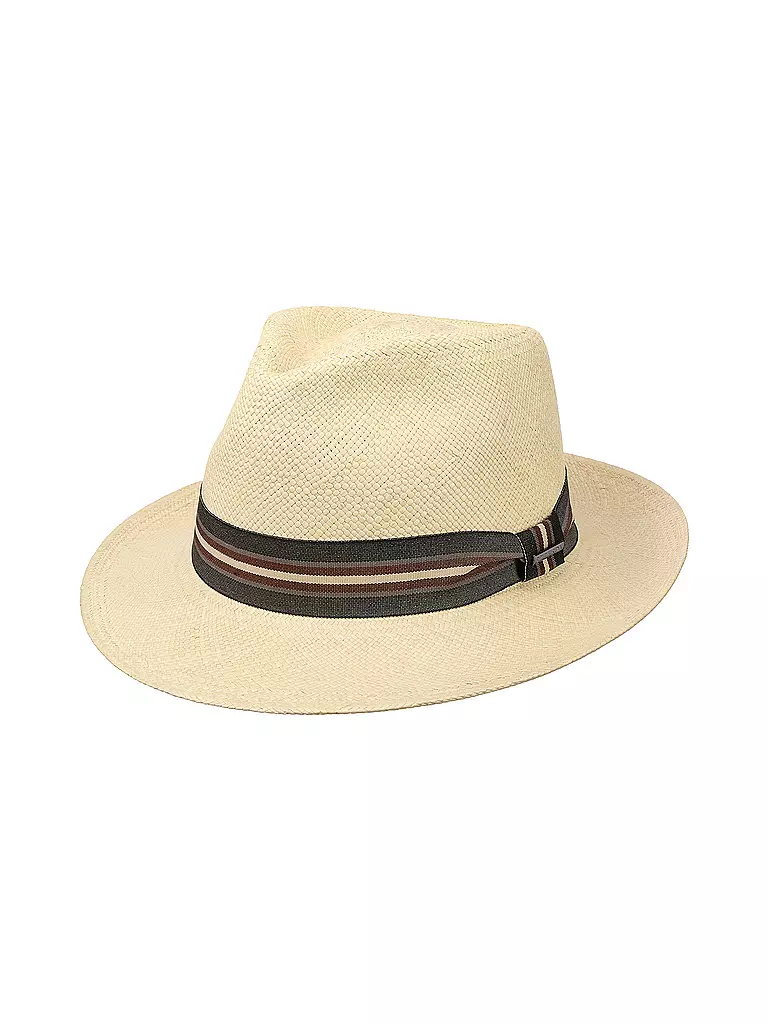 STETSON | Strohhut FEDORA | beige