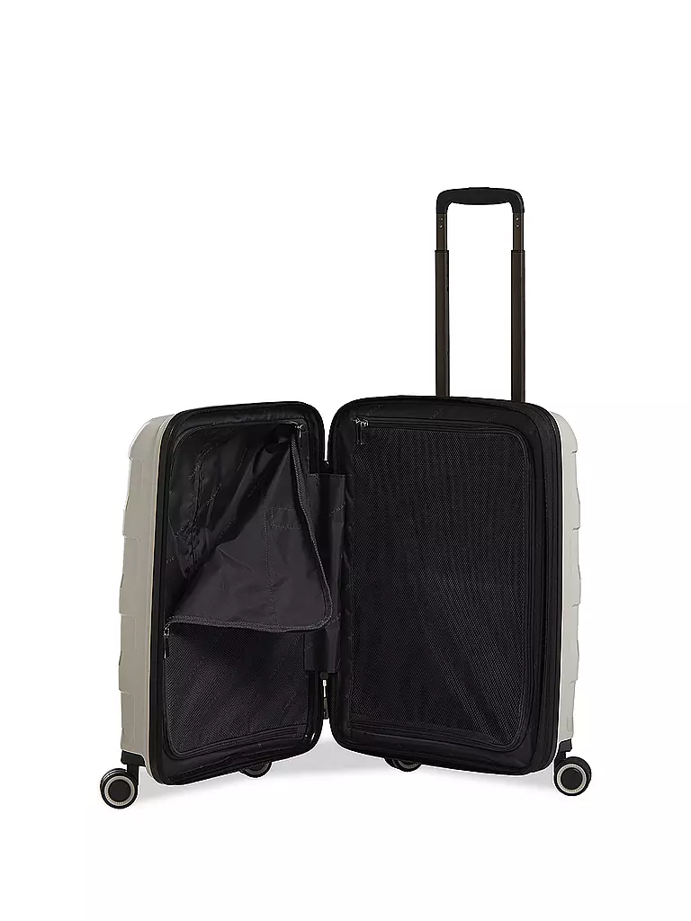 STRATIC | Trolley Straw+ 55cm Beige | schwarz