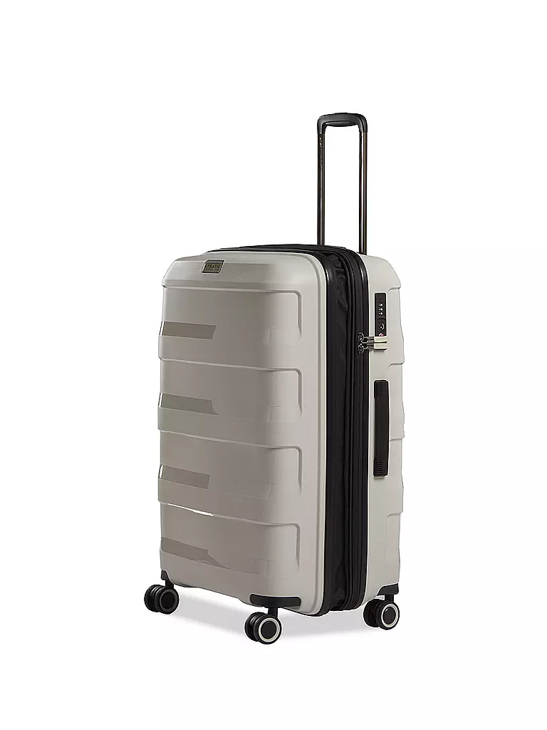 STRATIC | Trolley Straw+ 65cm Beige | schwarz