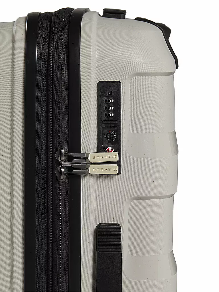 STRATIC | Trolley Straw+ 65cm Beige | schwarz