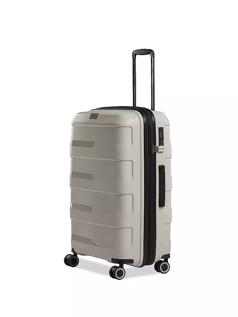 STRATIC | Trolley Straw+ 65cm Beige | schwarz