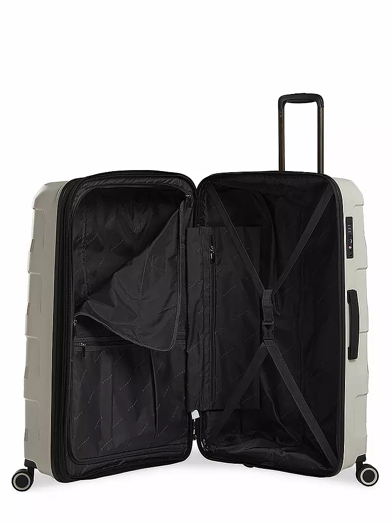 STRATIC | Trolley Straw+ 75cm Beige | schwarz