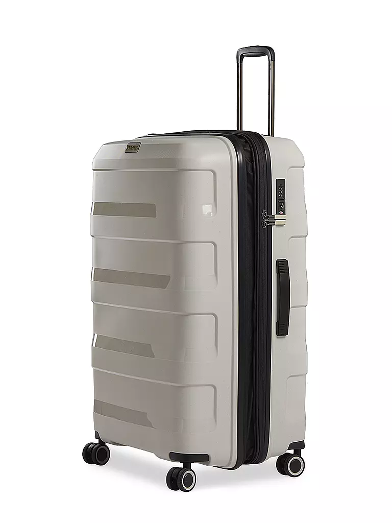 STRATIC | Trolley Straw+ 75cm Beige | schwarz