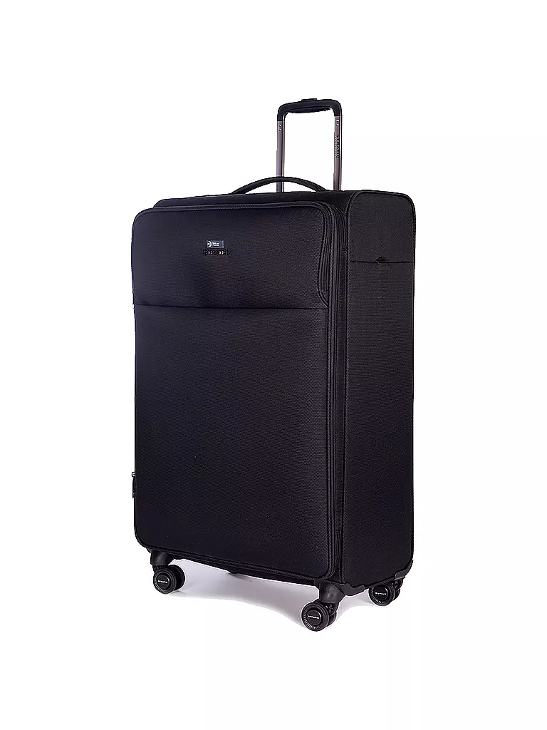 STRATIC | Trolley weich LIGHT L 75cm black | dunkelblau