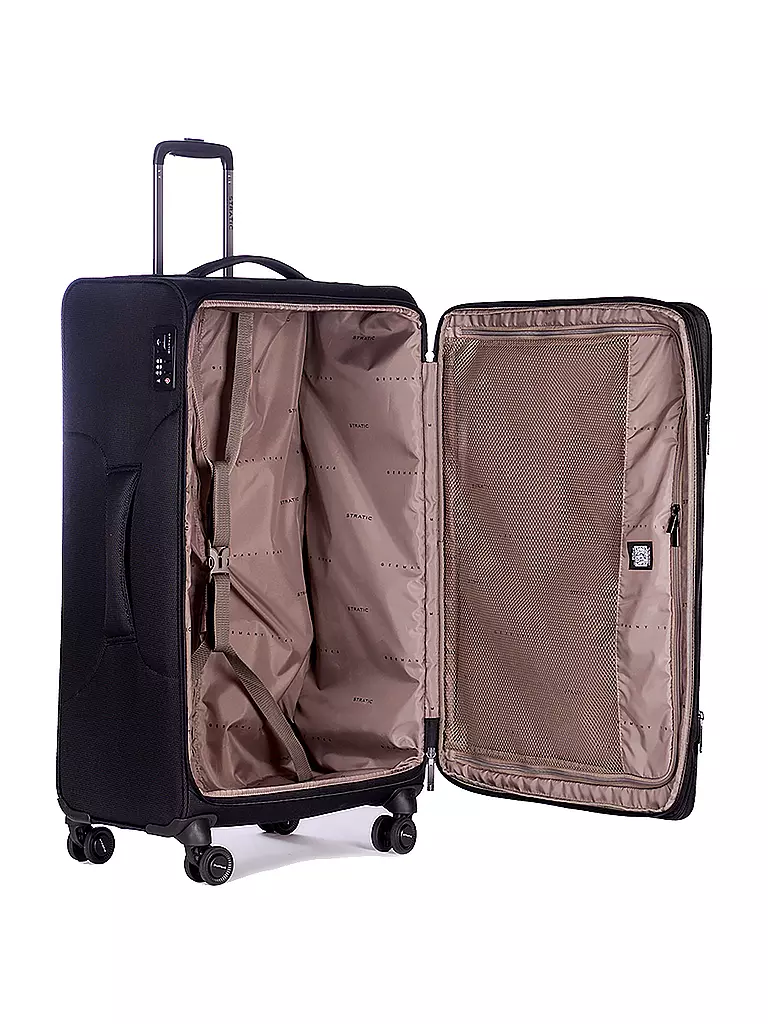 STRATIC | Trolley weich LIGHT L 75cm black | dunkelblau