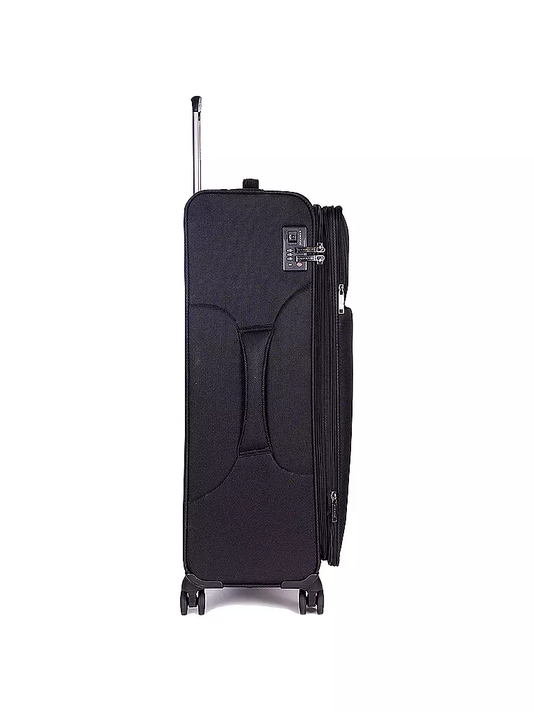 STRATIC | Trolley weich LIGHT L 75cm black | dunkelblau