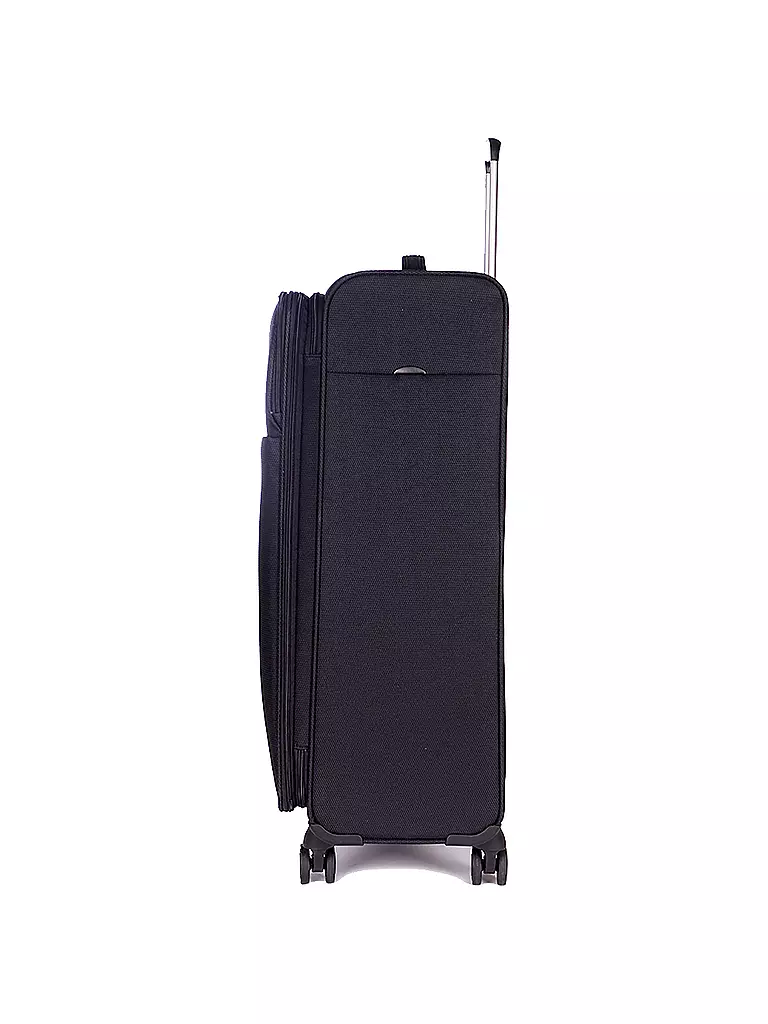 STRATIC | Trolley weich LIGHT L 75cm black | dunkelblau