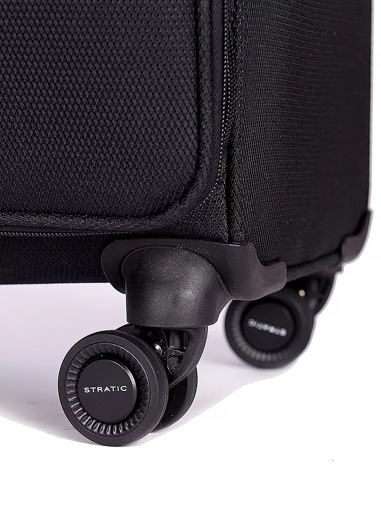 STRATIC | Trolley weich LIGHT L 75cm black | dunkelblau