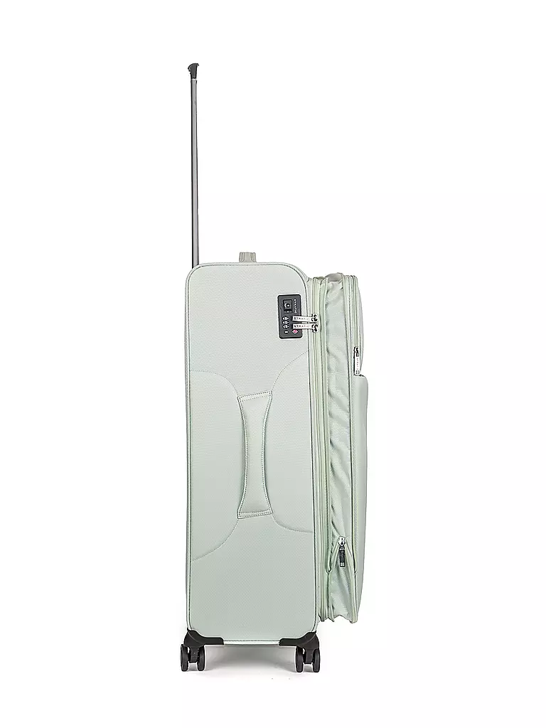 STRATIC | Trolley weich LIGHT L 75cm mint | dunkelblau