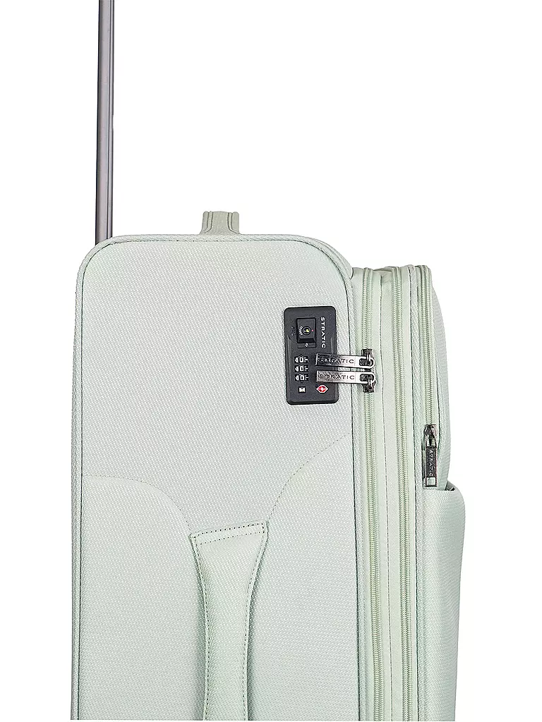 STRATIC | Trolley weich LIGHT L 75cm mint | dunkelblau