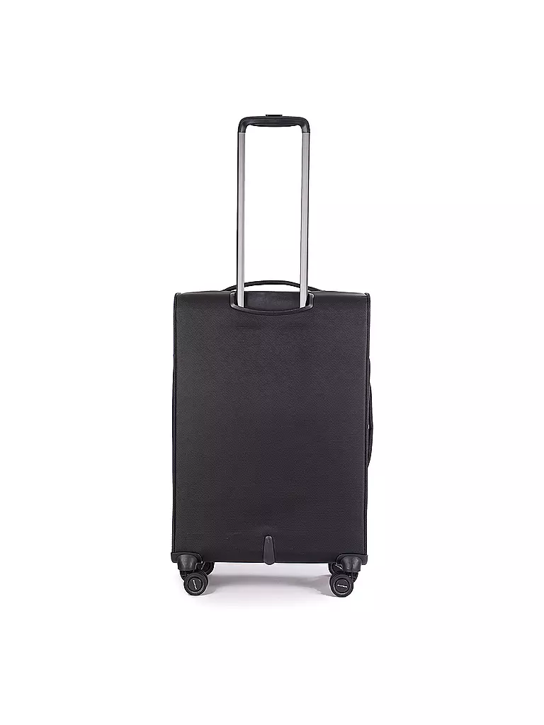 STRATIC | Trolley weich LIGHT M 65cm black | dunkelblau