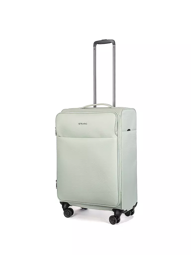 STRATIC | Trolley weich LIGHT M 65cm mint | dunkelblau