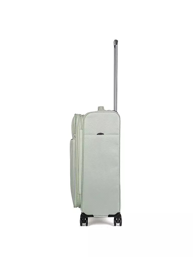 STRATIC | Trolley weich LIGHT M 65cm mint | dunkelblau