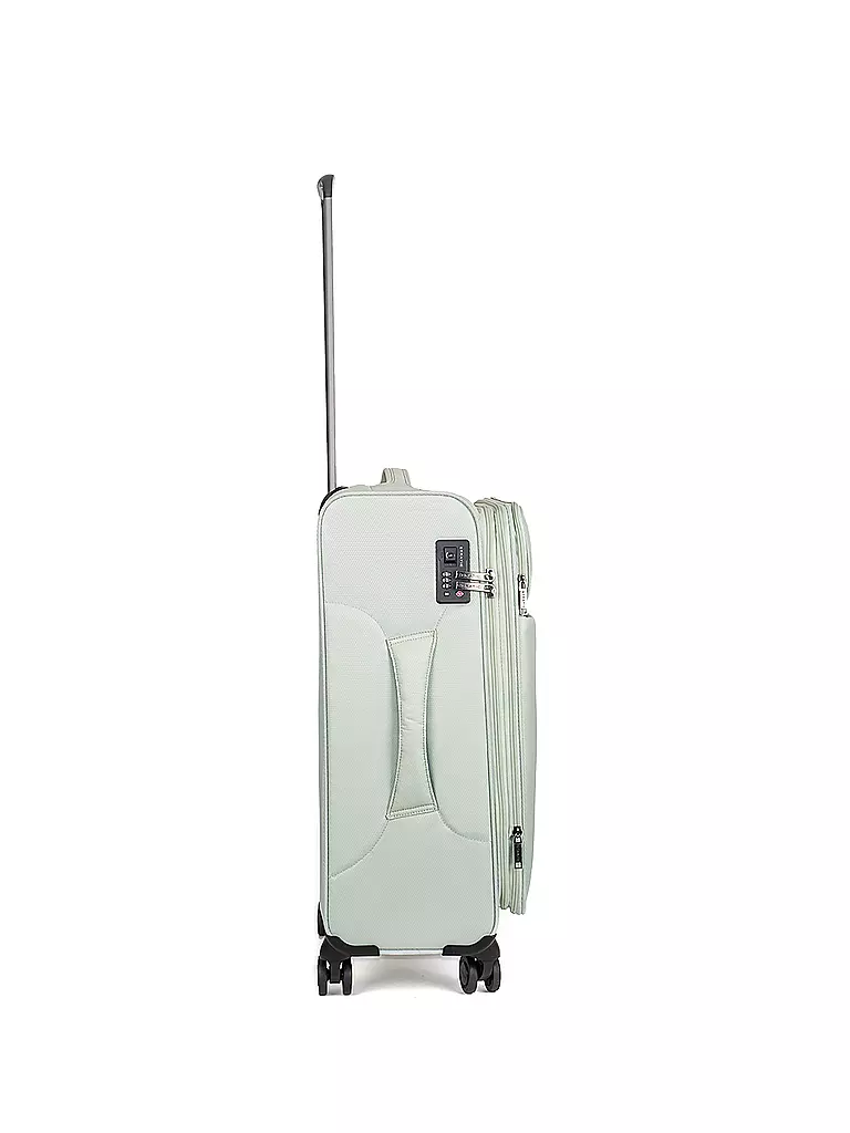 STRATIC | Trolley weich LIGHT M 65cm mint | dunkelblau