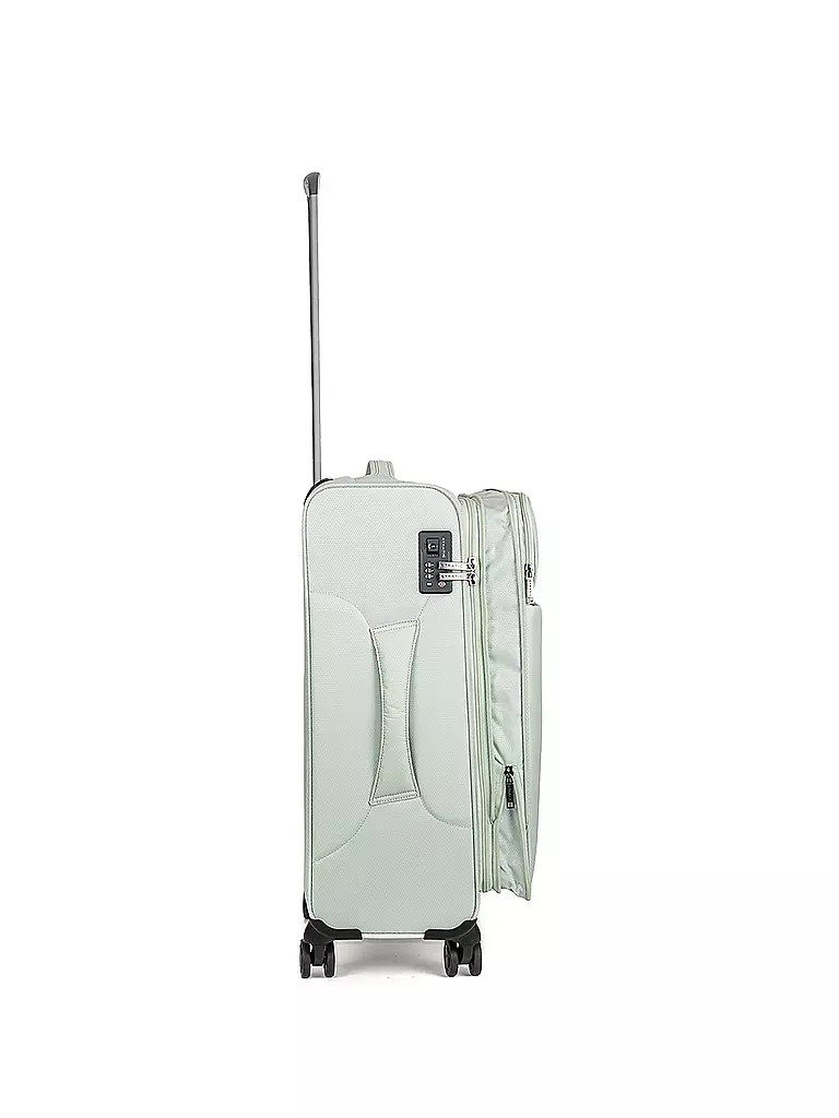 STRATIC | Trolley weich LIGHT M 65cm mint | dunkelblau