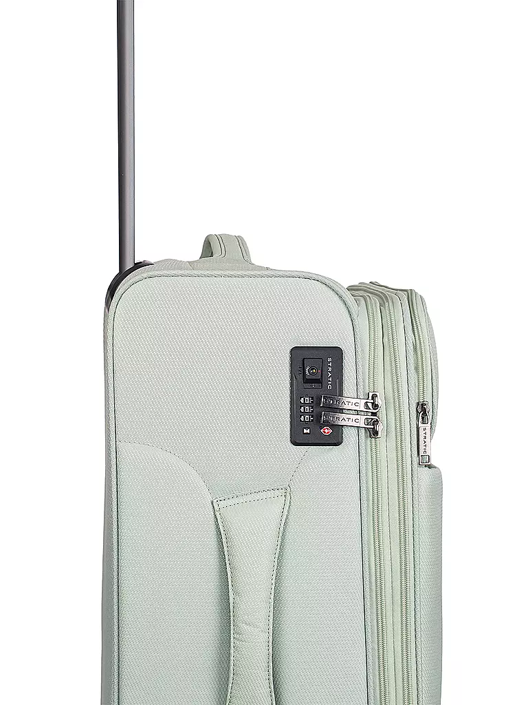 STRATIC | Trolley weich LIGHT M 65cm mint | dunkelblau