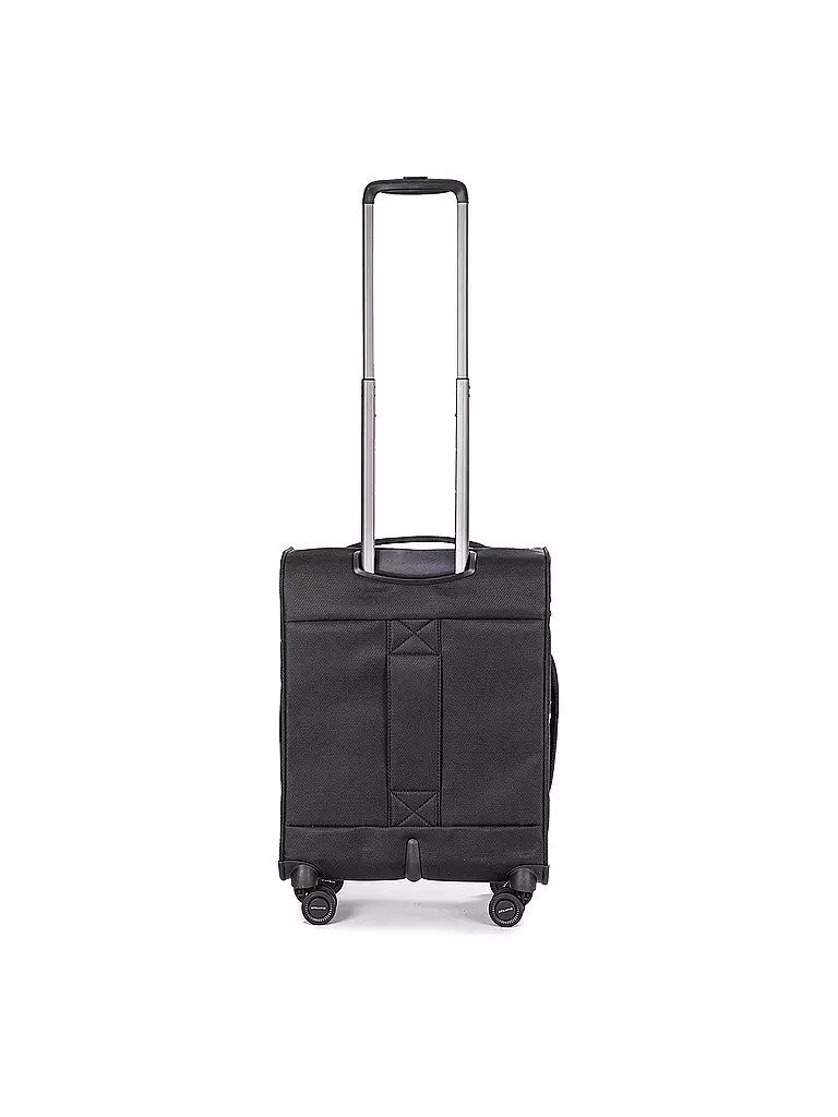 STRATIC | Trolley weich LIGHT S 55cm black | dunkelblau