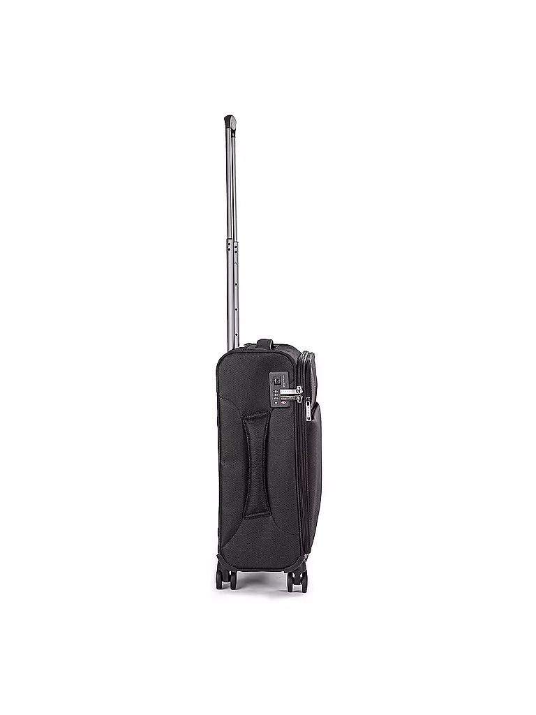 STRATIC | Trolley weich LIGHT S 55cm black | dunkelblau