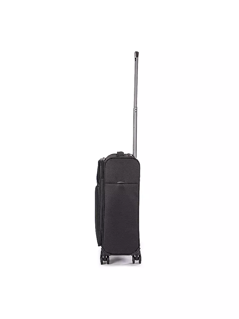 STRATIC | Trolley weich LIGHT S 55cm black | dunkelblau