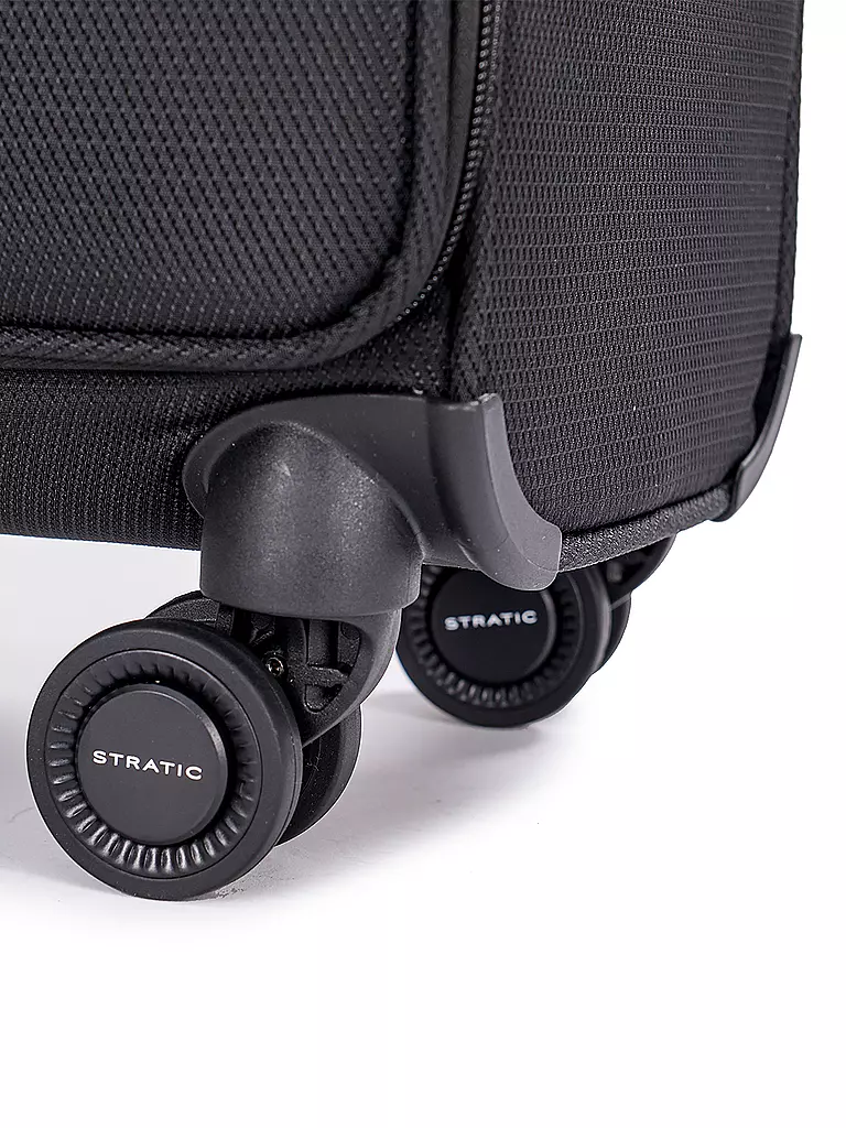 STRATIC | Trolley weich LIGHT S 55cm black | dunkelblau