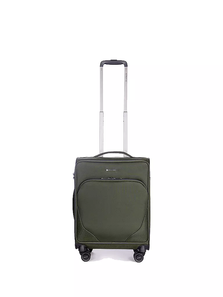 STRATIC | Trolley weich MIX 55cm darkgren | grün