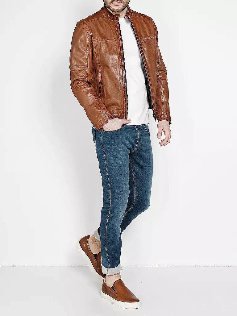 STRELLSON | Lederjacke "Biker" | 