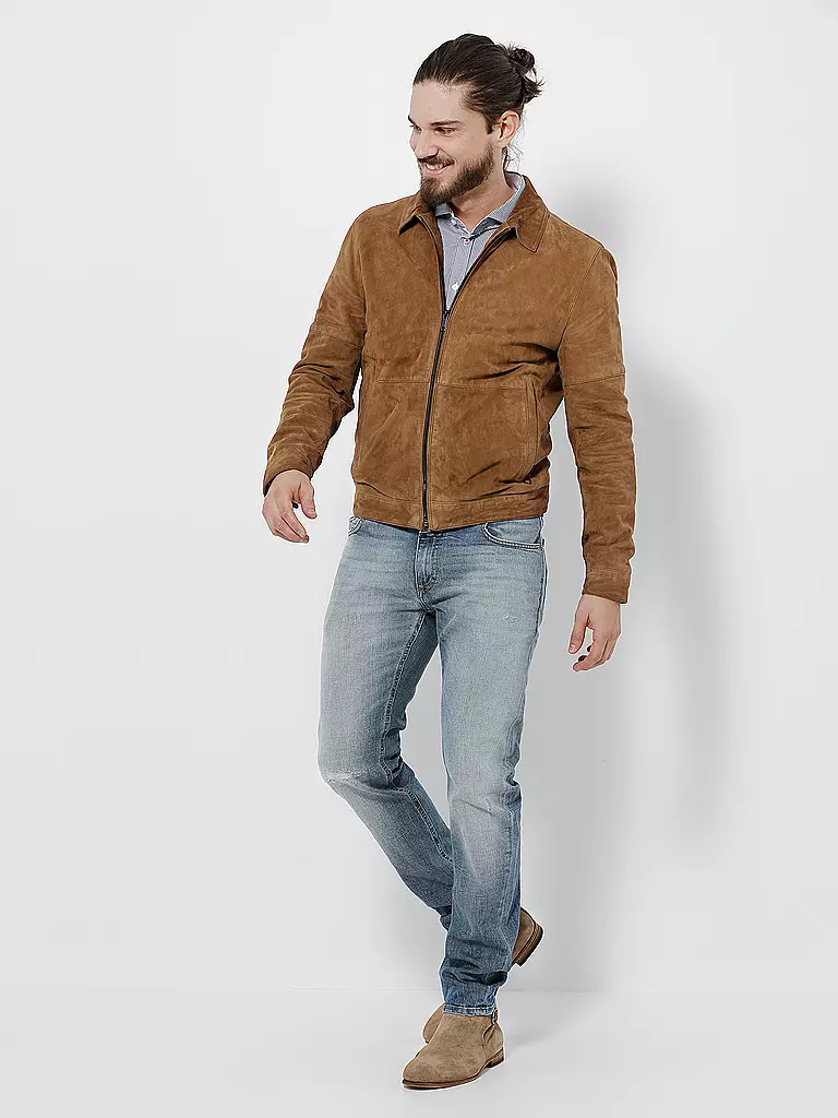 STRELLSON | Lederjacke "Cope" | braun