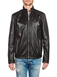 STRELLSON | Lederjacke | schwarz