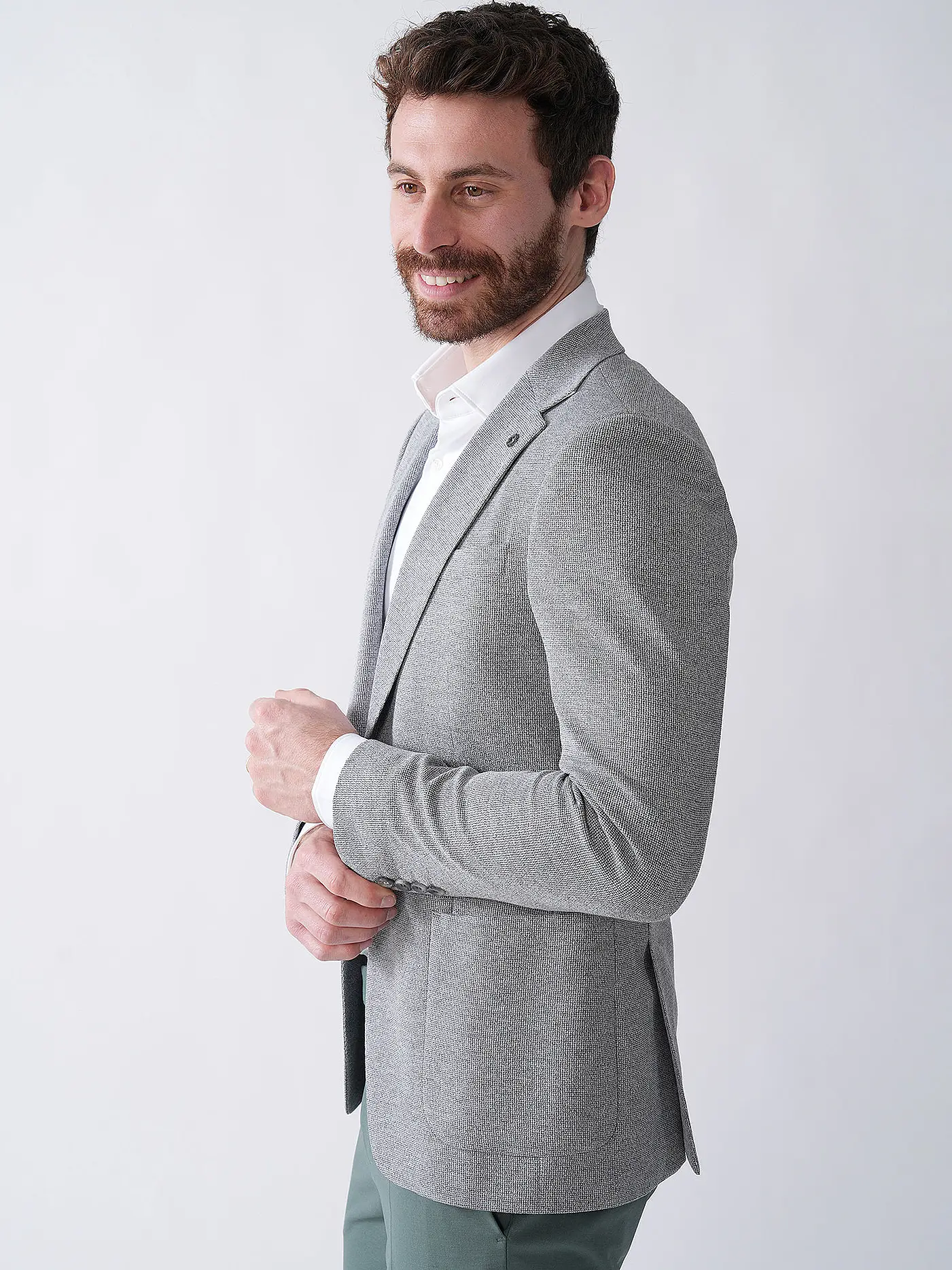 STRELLSON | Sakko Slim Fit ARNDT | hellgrau