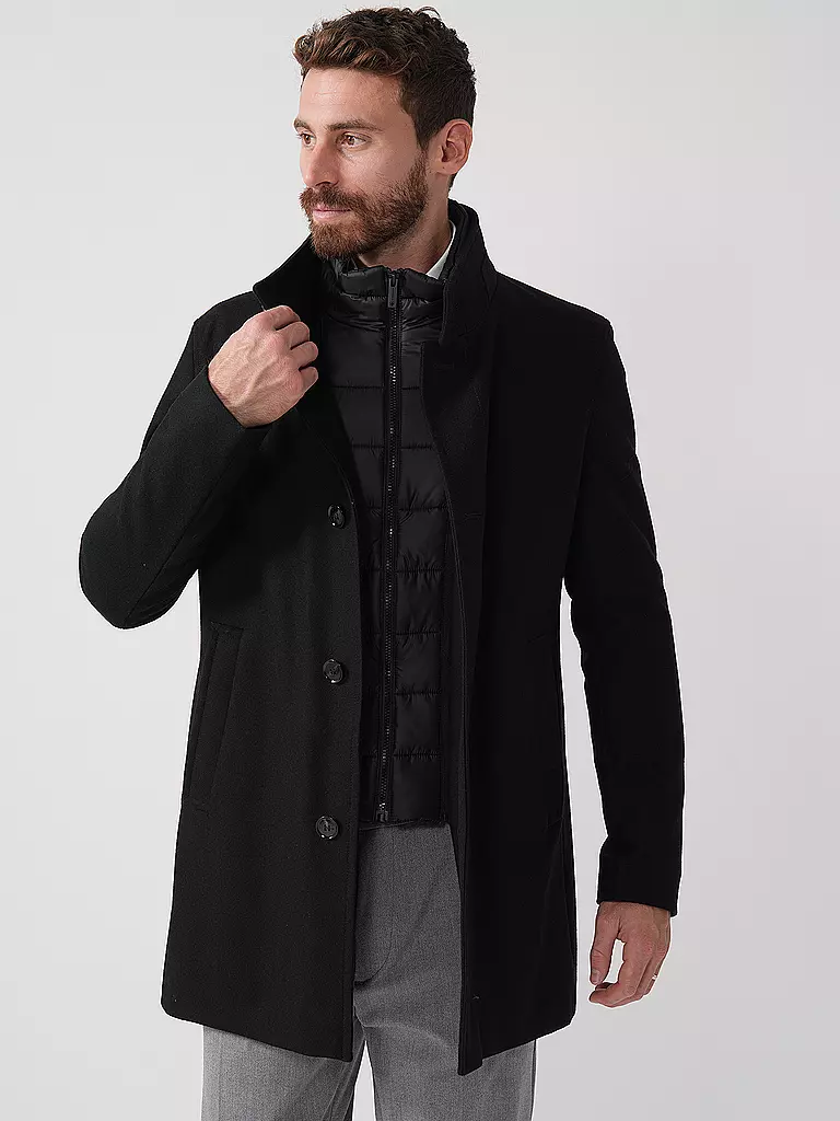 STRELLSON | Wollmantel FINLAY | schwarz
