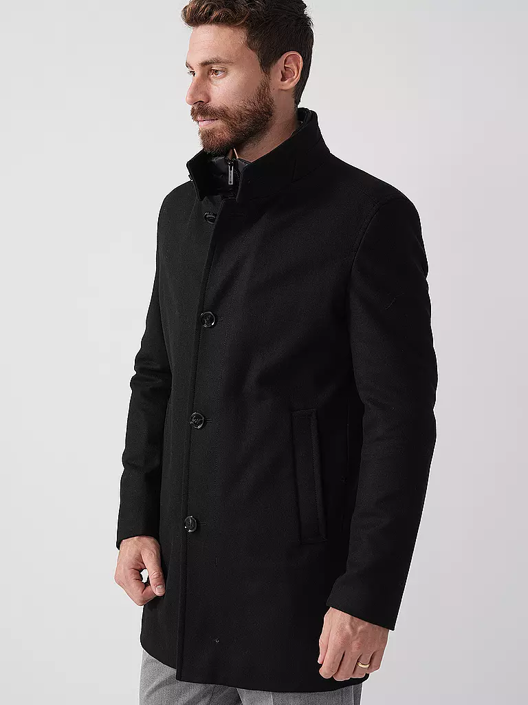 STRELLSON | Wollmantel FINLAY | schwarz