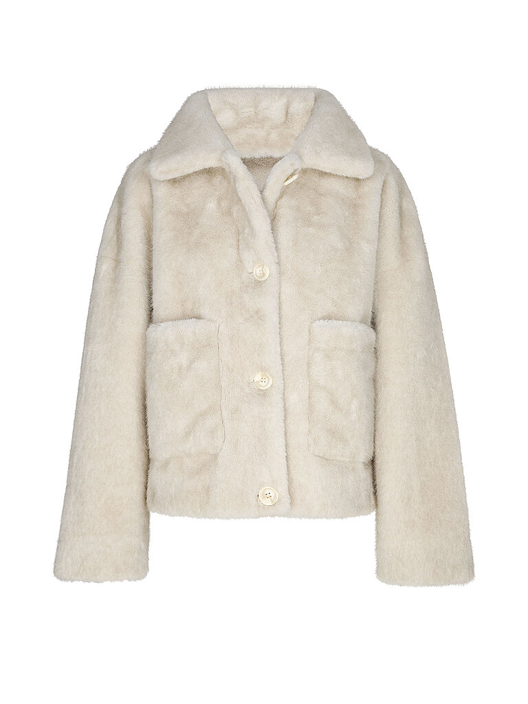 STUDIO AR Wendejacke in Felloptik FAJE beige | 42