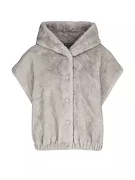 STUDIO AR | Wendejacke in Felloptik MINK | grau