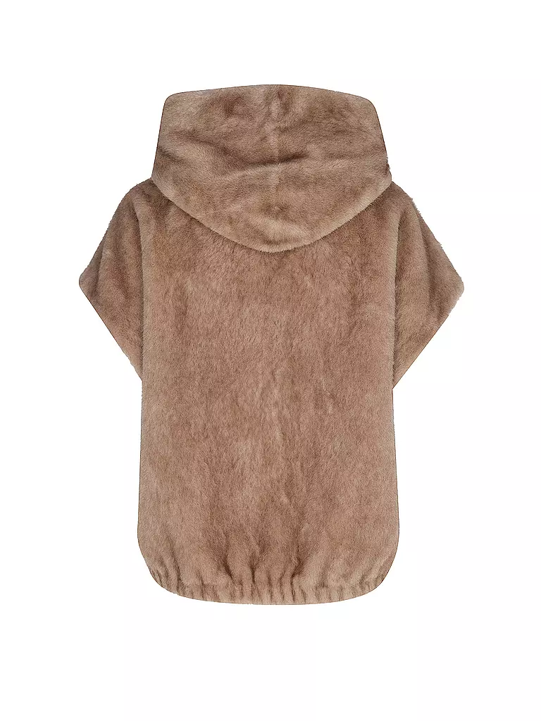 STUDIO AR | Wendejacke in Felloptik MINK | grau