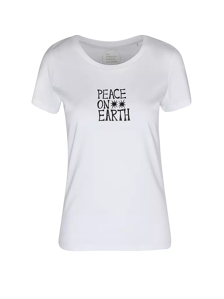 STUDIO JFK | T-Shirt PEACE ON EARTH | weiss