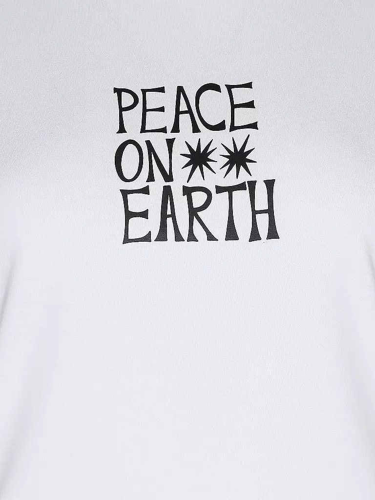 STUDIO JFK | T-Shirt PEACE ON EARTH | weiss