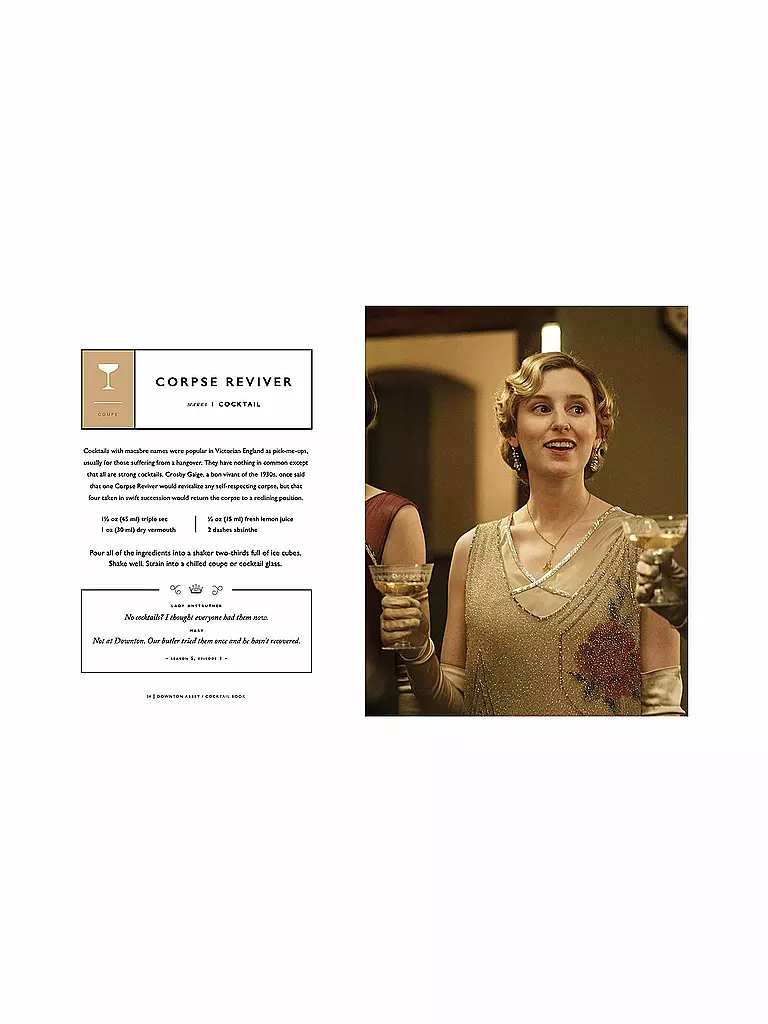 SUITE | Buch - The Official Downton Abbey Cocktail Book | schwarz