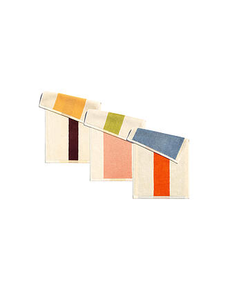 SUITE702 | Gästetuch Set 3x 30x50cm MARTENS AND MARTENS Lime/Yellow/Sky Blue