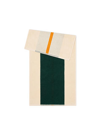 SUITE702 | Handtuch 50x100cm COMBED COTTON Dark Green/Orange 