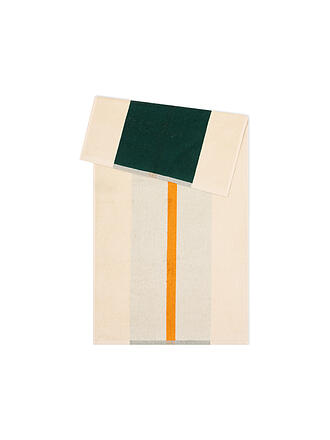 SUITE702 | Handtuch 50x100cm COMBED COTTON Dark Green/Orange 