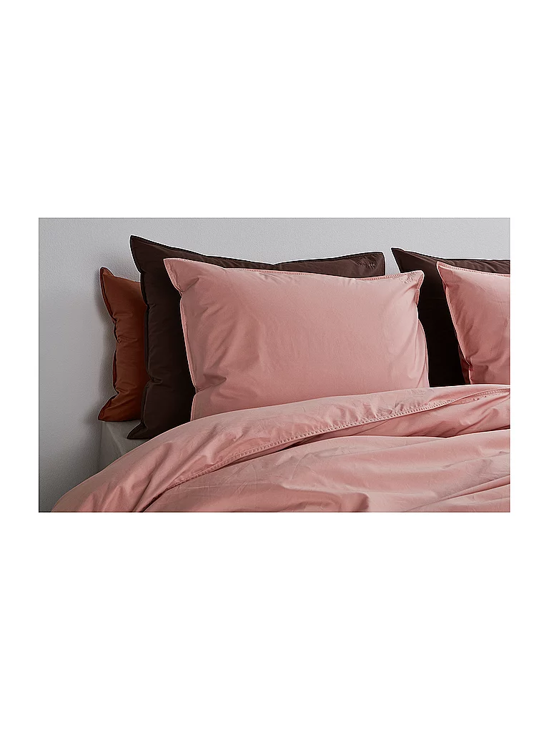 SUITE702 Ropa de cama de percal 70x90cm/140x200cm Rosa empolvado rosa