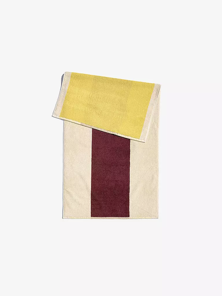 SUITE702 | Duschtuch 70x140cm MARTENS AND MARTENS Yellow/Bordeaux | gelb