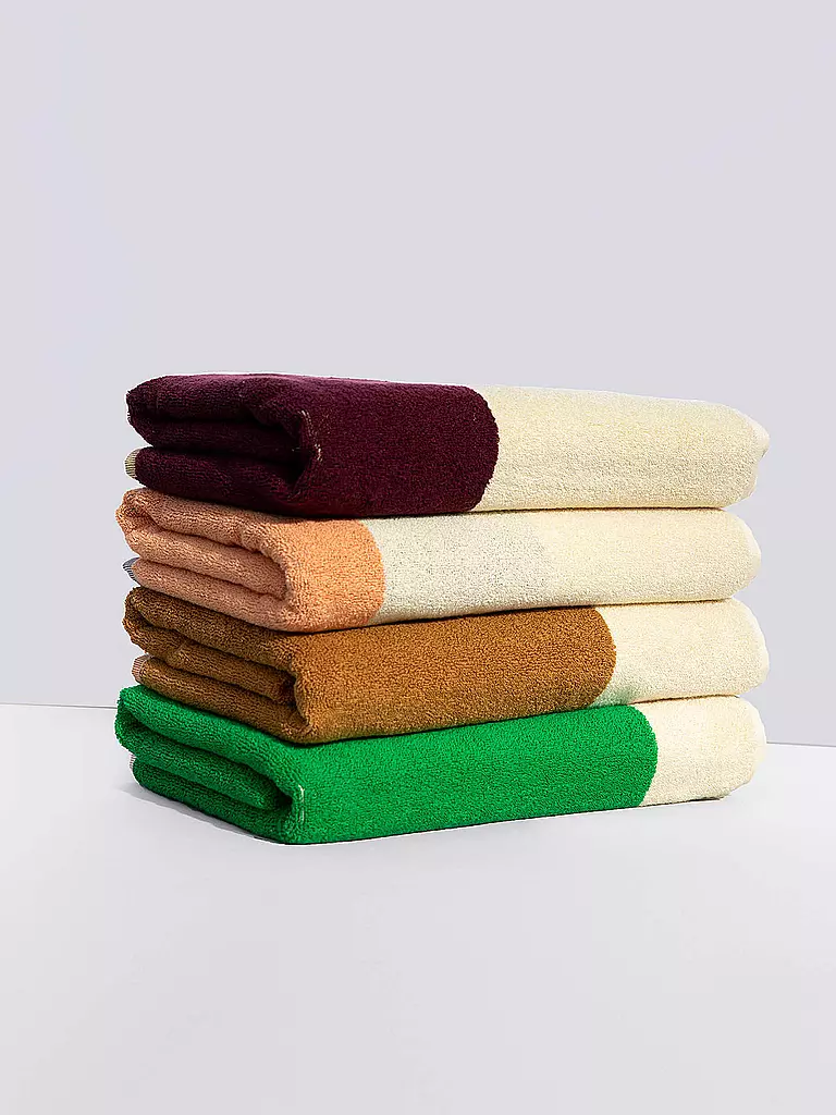 SUITE702 | Duschtuch 70x140cm MARTENS AND MARTENS Yellow/Bordeaux | gelb