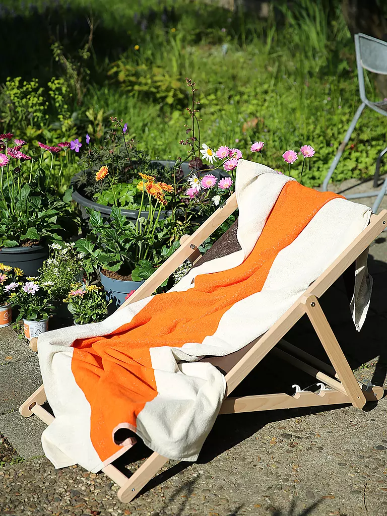 SUITE702 | Strandtuch 90x180cm MARTENS AND MARTENS Orange/Brown | dunkelblau