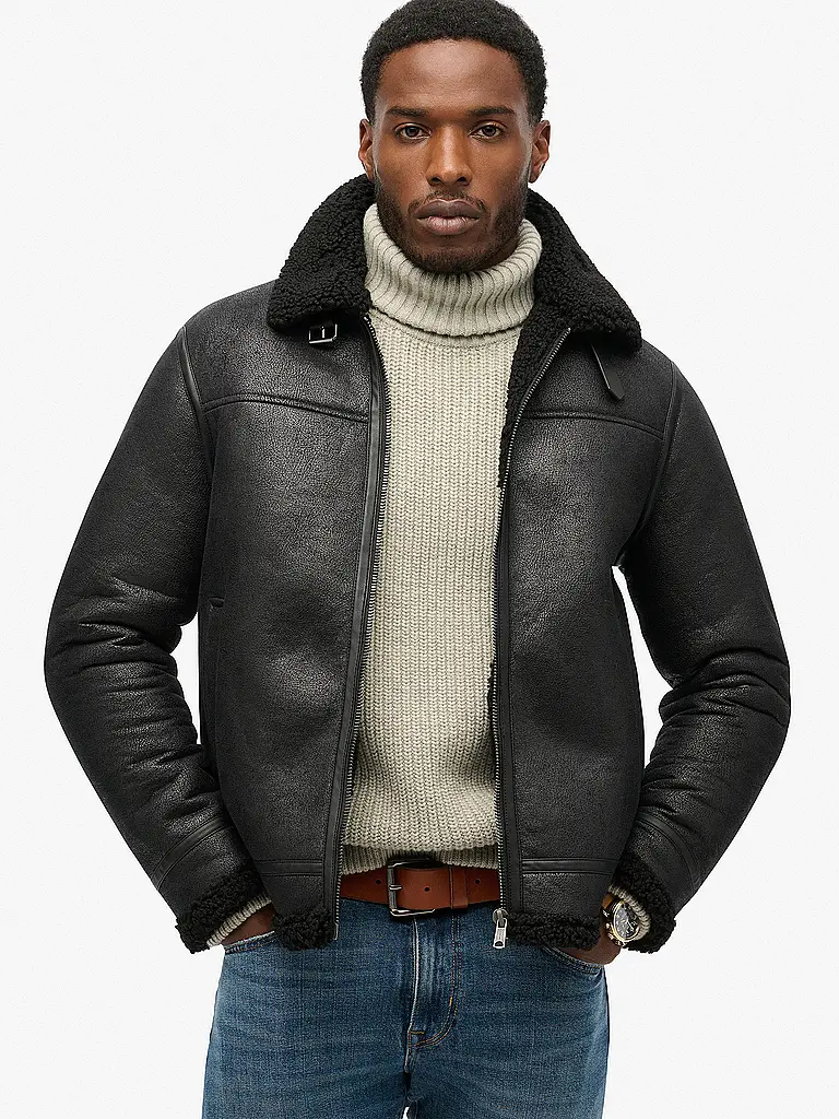 SUPERDRY | Blouson in Lederoptik | 